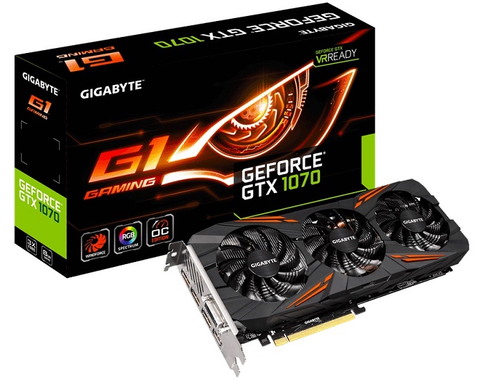 Видеокарта nVidia GTX 1070 Gigabyte GV-N1070G1