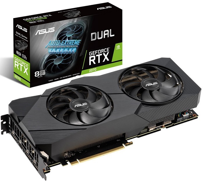 Видеокарта nVidia RTX 2070 Asus DUAL-RTX2070-8G-EVO