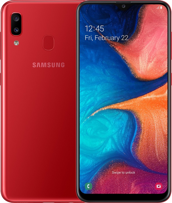 Смартфон Samsung Galaxy A20 3/32 (SM-A205FZRVSER);