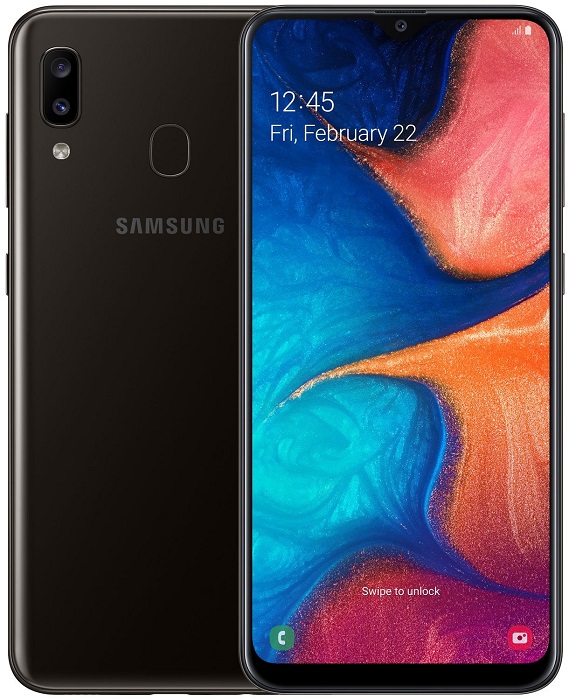 Смартфон Samsung Galaxy A20 3/32Гб Black