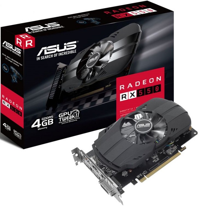 Видеокарта AMD Radeon RX 550 Asus