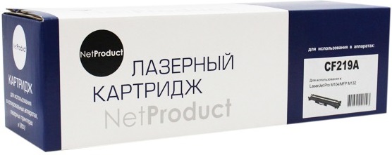 Картридж лазерный NetProduct N-CF219A; для HP