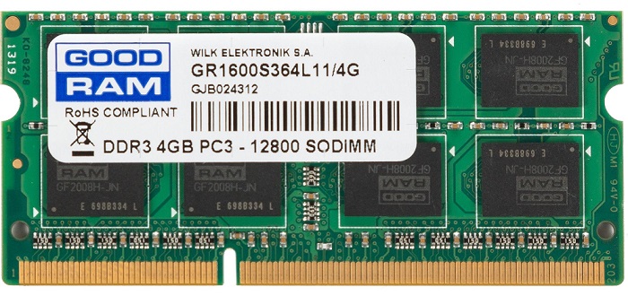Оперативная память SO-DIMM DDR3 4Гб GoodRam