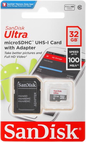 Карта памяти microSDHC 32 ГБ SanDisk