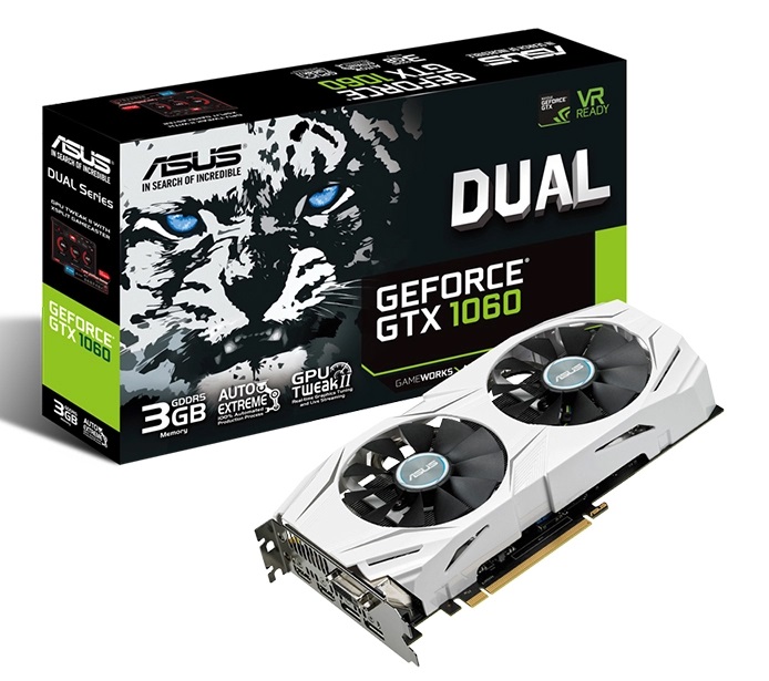Видеокарта nVidia GTX 1060 Asus DUAL-GTX1060-O3G
