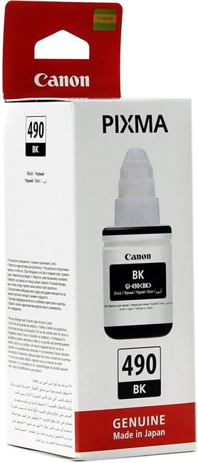 Чернила Canon GI-490 BK (0663C001); для