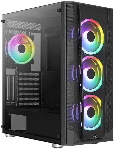 Корпус AeroCool Prism-G-BK-v2 (4711099471768); mATX/ITX; Mini-Tower;
