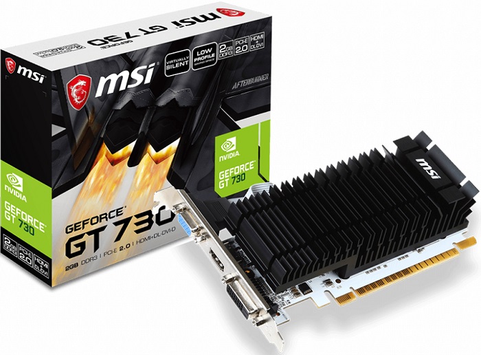 Видеокарта nVidia GT 730 MSI N730K-2GD3H/LP;