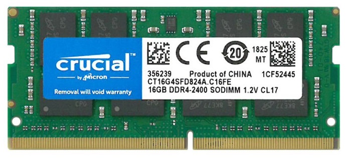 Оперативная память SO-DIMM DDR4 16Гб Crucial