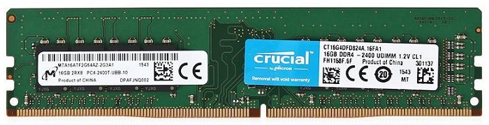 Оперативная память DDR4 16Гб Crucial (CT16G4DFD824A);