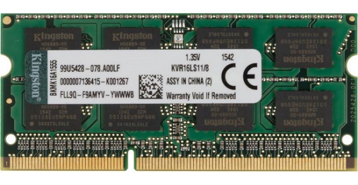 Оперативная память SO-DIMM DDR3 8Гб Kingston