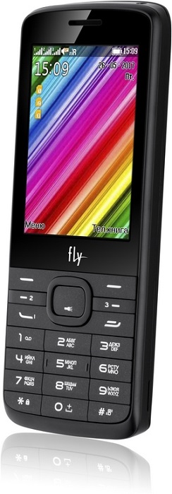 Мобильный телефон Fly TS113 Black; 2.8”(320x240);