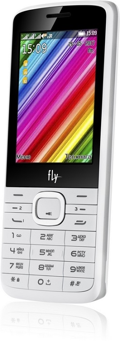 Мобильный телефон Fly TS113 White; 2.8”(320x240);