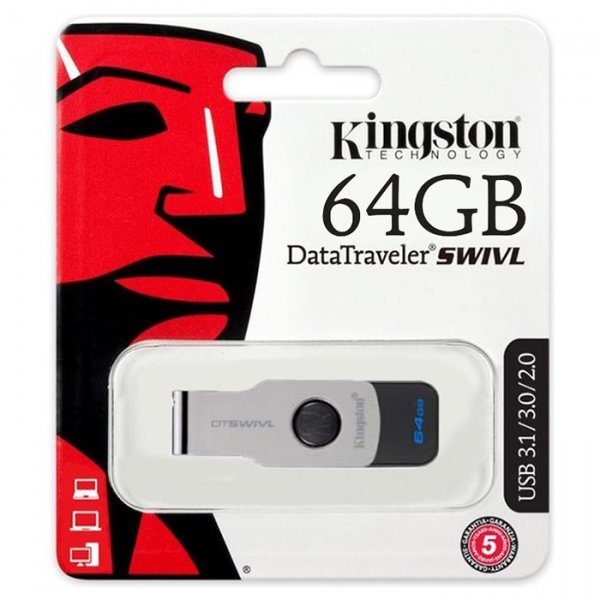 USB-флэш 64 ГБ Kingston DataTraveler SWIVL