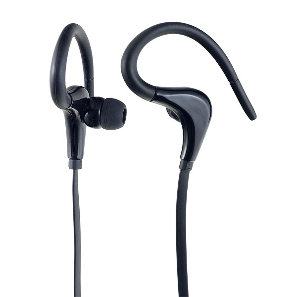 Наушники Perfeo FITNESS (PF-FNS-BLK); вкладыши/заушные; 16