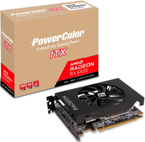 Видеокарта AMD Radeon RX 6400 PowerColor