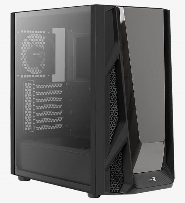Корпус AeroCool NightHawk-G-BK-v1 (4710562752441); eATX; Midi-Tower;