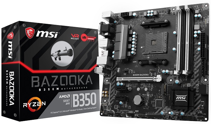 Материнская плата AMD B350 MSI B350M