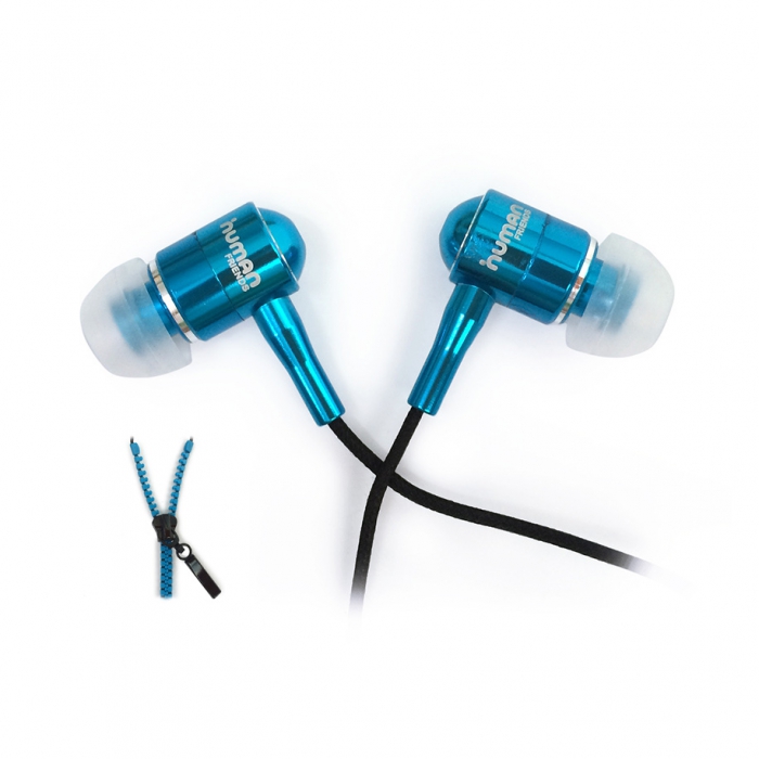 Наушники Human Friends Zipper Blue; вкладыши;