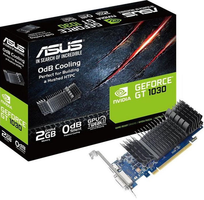 Видеокарта nVidia GT 1030 Asus GT1030-SL-2GD4-BRK