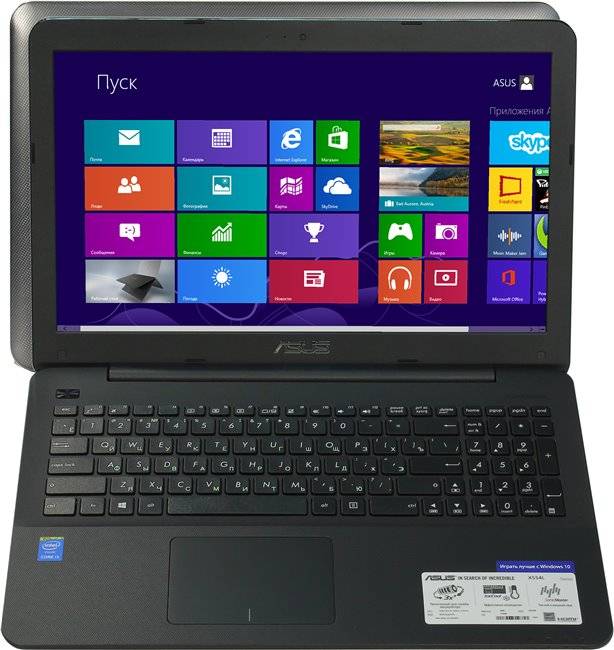 Ноутбук 15.6" Asus X554LA-XX1586T (90NB0658-M29600); 1366x768;