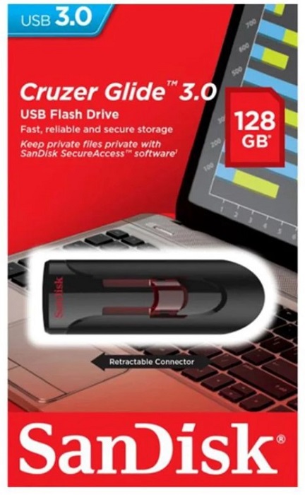 USB-флэш 128 ГБ SanDisk Cruzer Glide