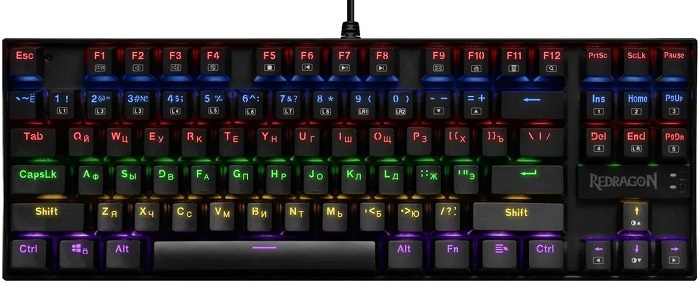 Клавиатура Redragon Kumara (74882); механическая; Outemu