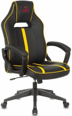 Кресло для геймеров Бюрократ VIKING-ZOMBIE-A3/YELL; черный/желтый
