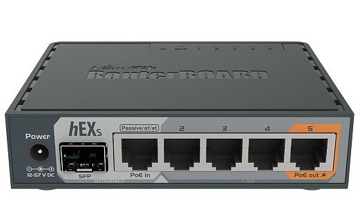 Маршрутизатор Mikrotik HEX S (RB760iGS); 1xSFP,1xWAN(1