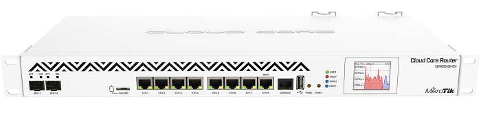 Маршрутизатор Mikrotik CCR1036-8G-2S+; 2xSFP+,8xLAN(10/100/1000 Мбит/с),microSD,USB