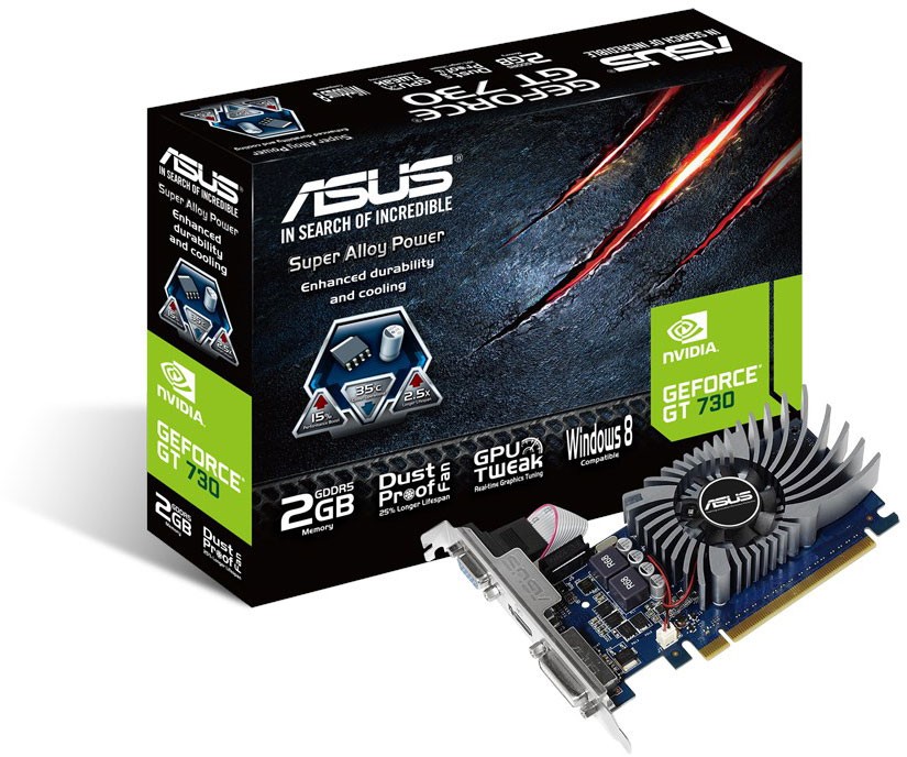 Видеокарта nVidia GT 730 Asus GT730-2GD5-BRK