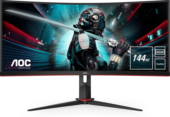 Монитор 34" AOC CU34G2X; VA; 3440x1440