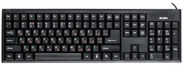 Клавиатура Sven Standard 303 (SV-03100303UB); USB;