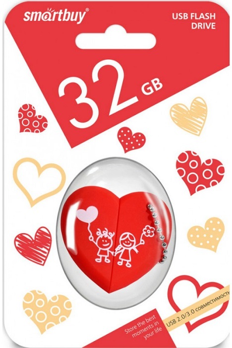 USB-флэш 32 ГБ SmartBuy Wild Heart