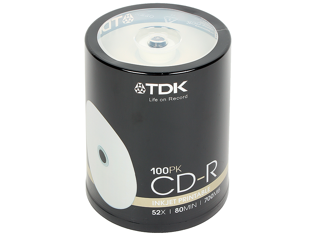 Диск CD-R TDK Cake Box Printable