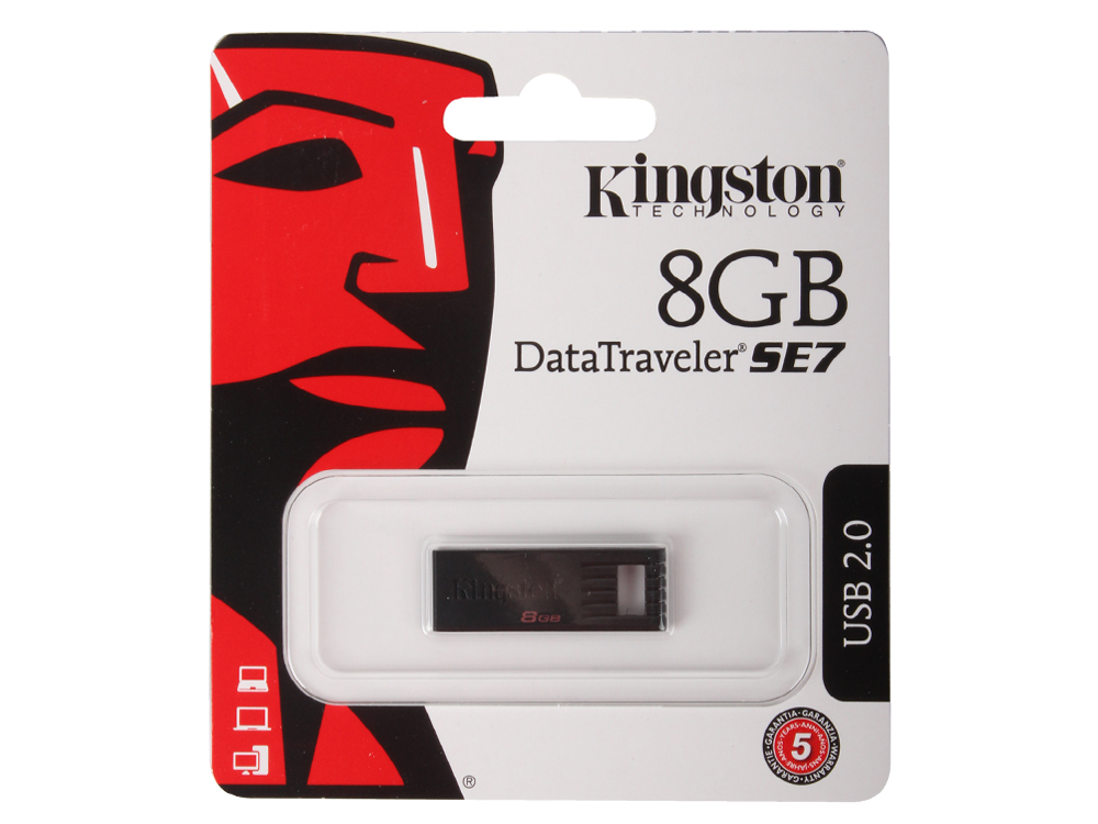 USB-флэш 8 ГБ Kingston DTSE7 (DTSE7/8GB);