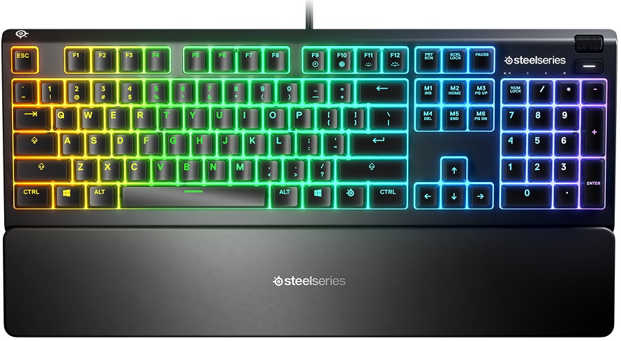 Клавиатура SteelSeries Apex 3 (64805); мембранная;