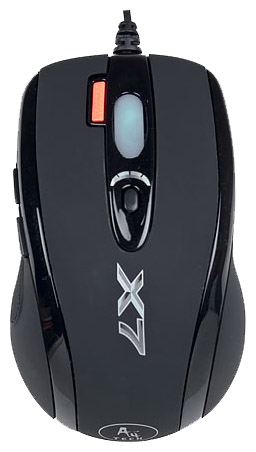 Мышь USB A4Tech X-718BK; 7 кнопок;