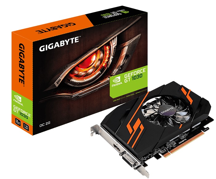 Видеокарта nVidia GT 1030 Gigabyte GV-N1030OC-2GI;