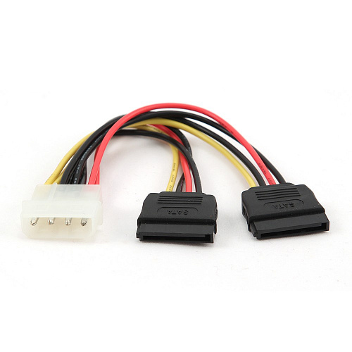 Кабель питания SATA Cablexpert (CC-SATA-PSY-0.3M); 4pin/2x15pin;