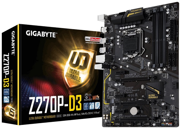 Материнская плата intel Z270 Gigabyte GA-Z270P-D3;