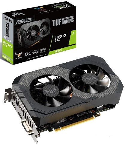 Видеокарта nVidia GTX 1660Ti Asus TUF-GTX1660TI-O6G-GAMING