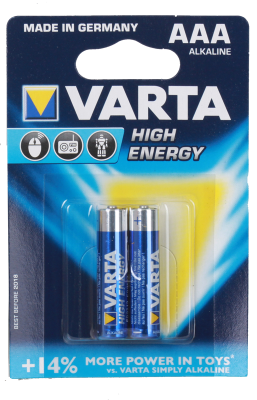 Батарейка AAA Varta HIGH ENERGY (4903113412);