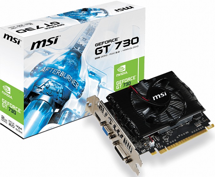 Видеокарта nVidia GT 730 MSI N730-2GD3V2;