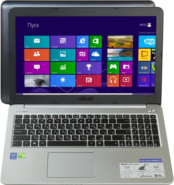 Ноутбук 15.6" Asus K501LB-DM092H (90NB08P1-M01210); 1920х1080;