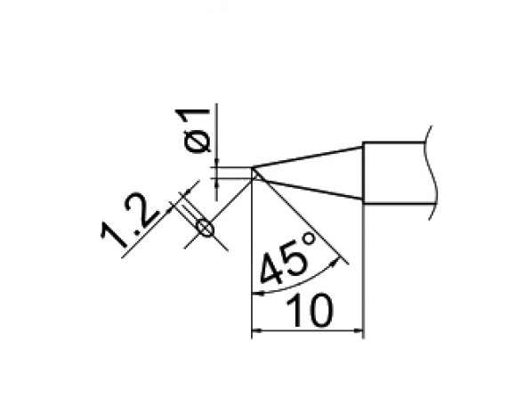 Наконечник для паяльных станций Hakko T12-BCF1Z;