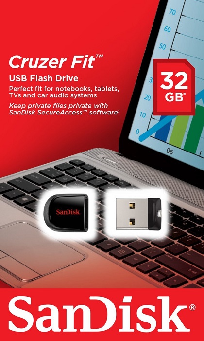 USB-флэш 32 ГБ SanDisk Cruzer Fit