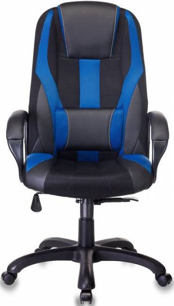 Кресло для геймеров Бюрократ VIKING-9/BL-Blue; черный/синий