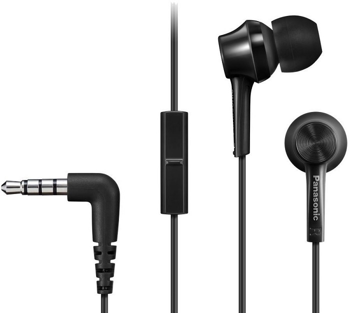 Наушники с микрофоном Panasonic RP-TCM115GCK; вкладыши;