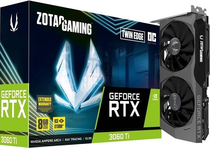 Видеокарта nVidia RTX 3060Ti Zotac RTX